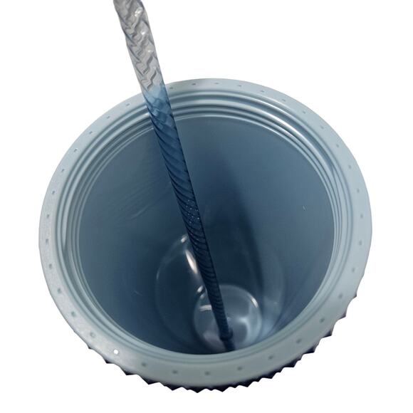 Starbucks 2023 Icicle Blue Ombre Bling Gradient Studded Venti 24 OZ Tumbler NWT - Picture 5 of 6